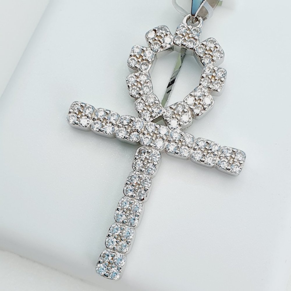 925 Sterling Silver Cubic Zirconia Pendant, U19254736